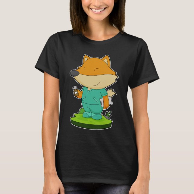 Camiseta Medicina de enfermería de Fox (Anverso)