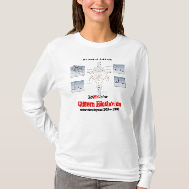 Camiseta Medicina = electrocardiografía - estudiantes (Anverso)