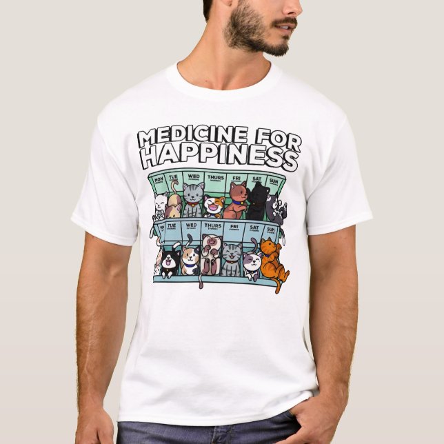 Camiseta Medicina Para La Felicidad (Anverso)