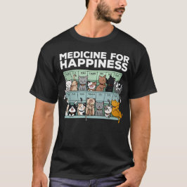 Camiseta Medicina Para La Felicidad Bienestar Mental Positi