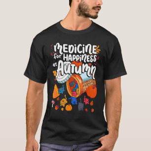 Camiseta Medicina Para La Felicidad En El Otoño De Las Gumi