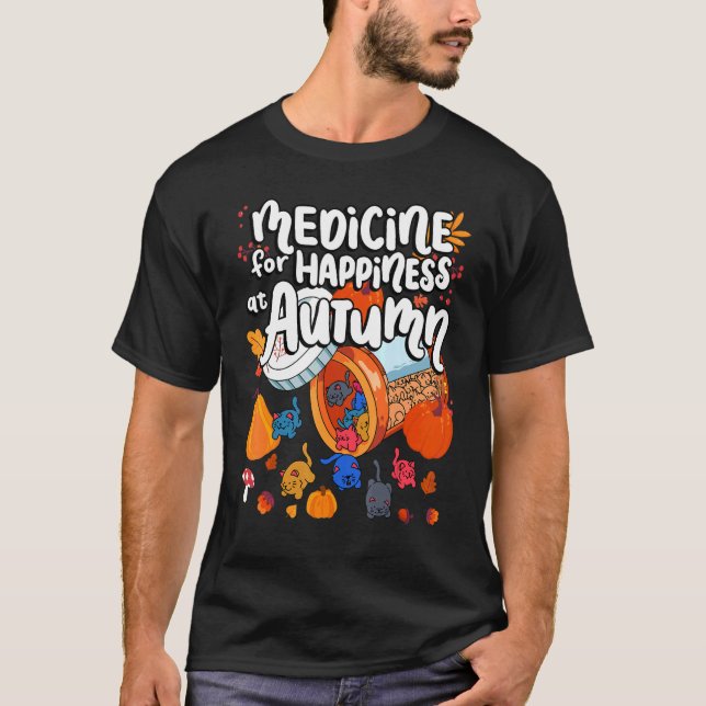 Camiseta Medicina Para La Felicidad En El Otoño De Las Gumi (Anverso)