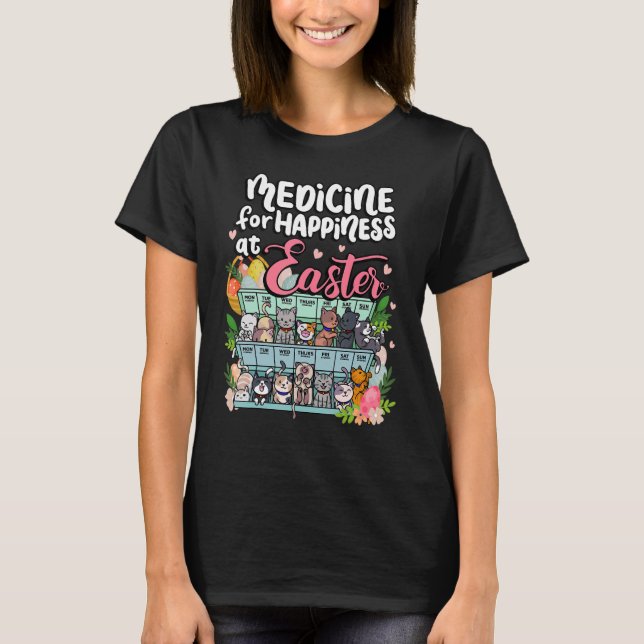 Camiseta Medicina para la felicidad en el payaso de Pascua  (Anverso)