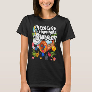 Camiseta Medicina Para La Felicidad En El Verano De Los Gat