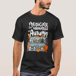 Camiseta Medicina Para La Felicidad En Gatos Días De Semana
