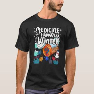 Camiseta Medicina Para La Felicidad En Invierno Gatos Gummi