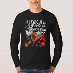 Camiseta Medicina Para La Felicidad En Los Gatos De Acción