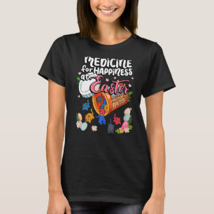 Camiseta Medicina Para La Felicidad En Pascua Bandada De Ga