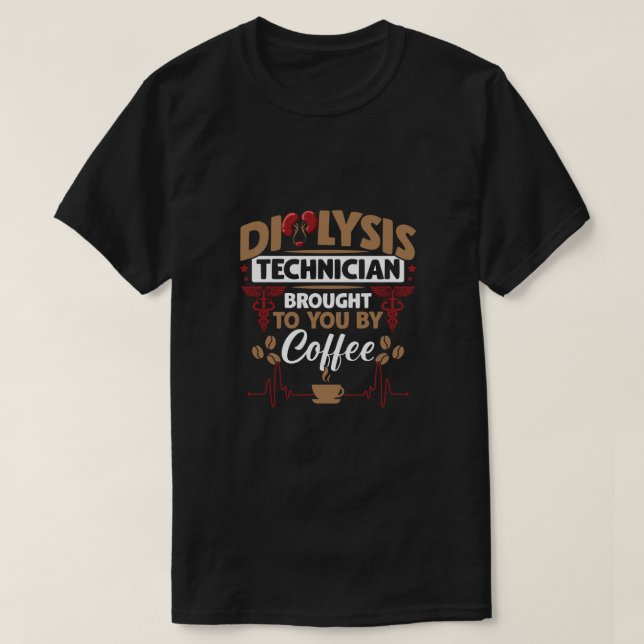 Camiseta Medicina pediátrica Diálisis Técnico Café Amor (Diseño del anverso)
