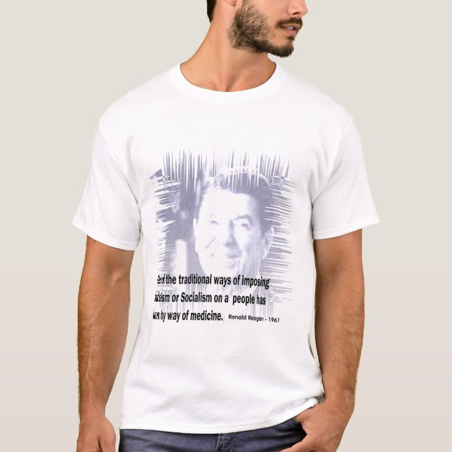 Camiseta Medicina socializada - Reagan (Anverso)