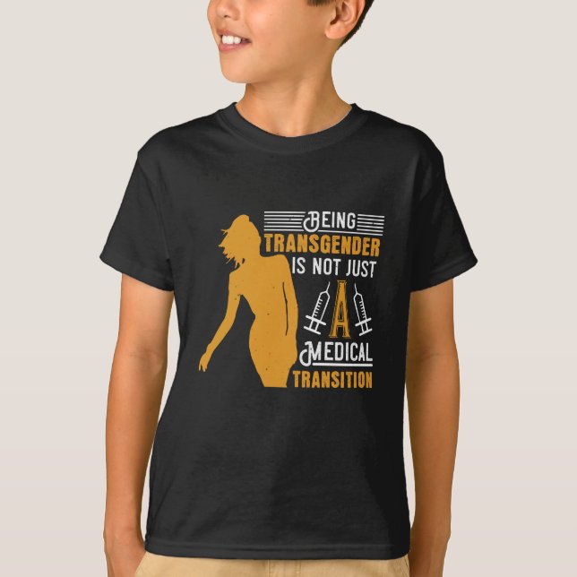 Camiseta Medicina Transgénero Sin Transición (Anverso)