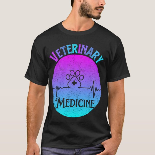 Camiseta Medicina veterinaria divertida ideal para futuras  (Anverso)