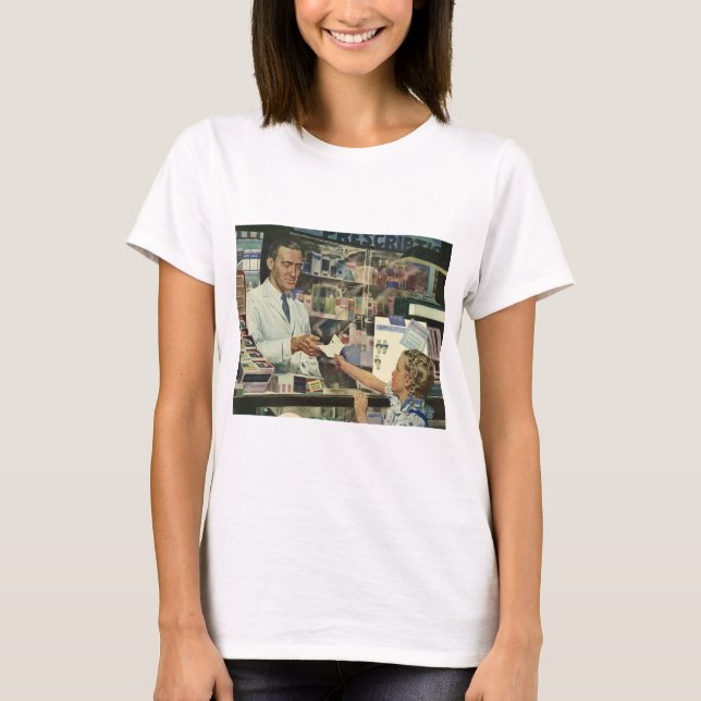 Camiseta Medicina veterinaria, farmacéutica y Chica en farm (Anverso)