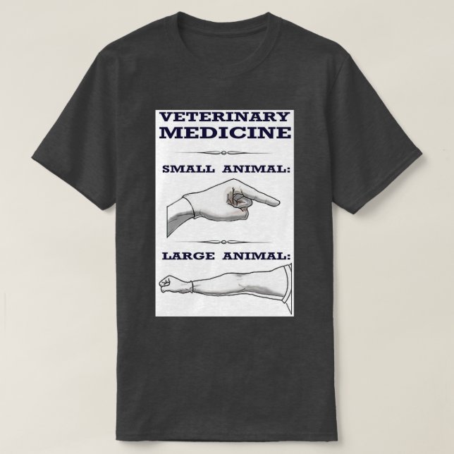 Camiseta Medicina Veterinaria Grande vs (Diseño del anverso)