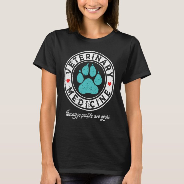 Camiseta Medicina Veterinaria Muy Afectada Porque Las Perso (Anverso)