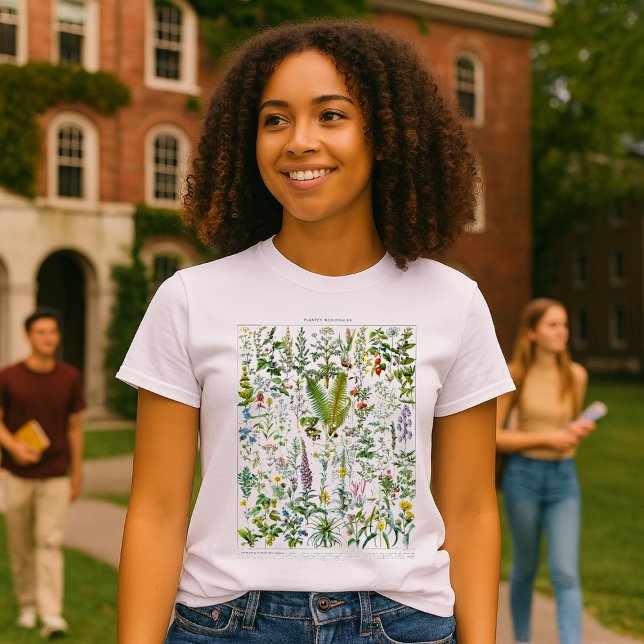 Camiseta Medicinal Plants & Flowers by Adolphe Millot (Subido por el creador)
