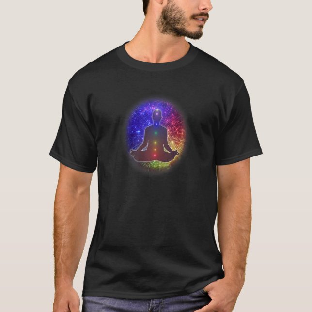 Camiseta Medición de Chakra de Radiance de Flujo de Energía (Anverso)