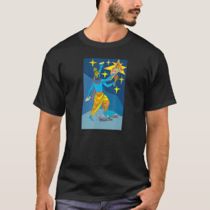 Camiseta Medición de deidad hindú de Vishnu