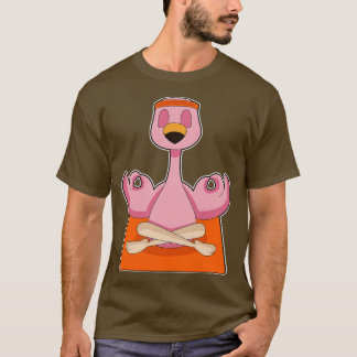 Camiseta Medición de fitness de Flamingo Yoga