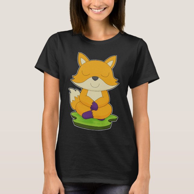 Camiseta Medición de Fitness de Yoga Fox (Anverso)