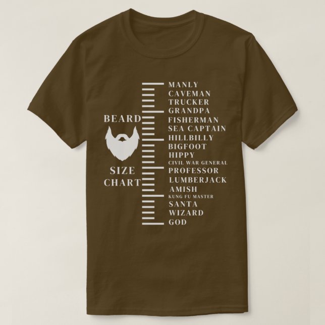 Camiseta Medición de la barba 4 (Diseño del anverso)