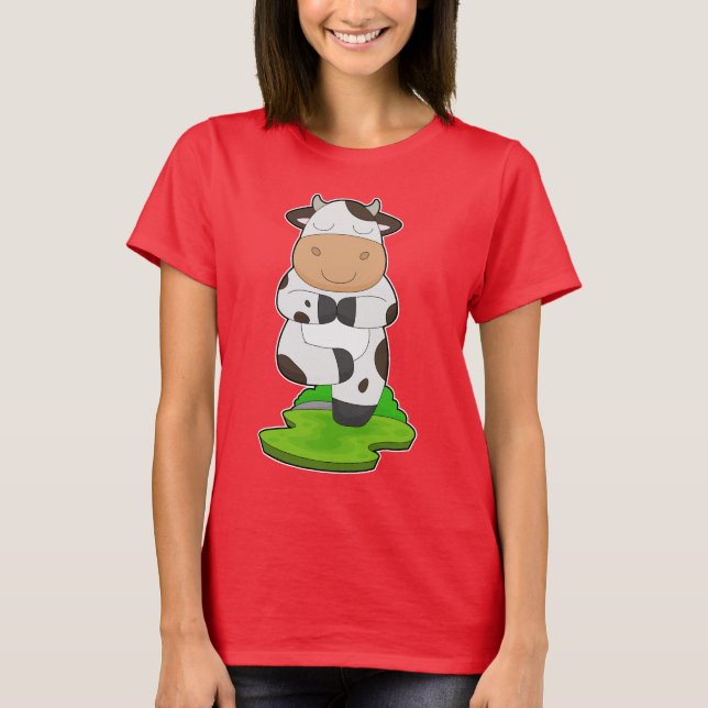 Camiseta Medición de la gimnasia de yoga en vaca (Anverso)