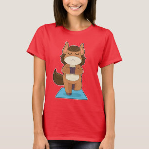 Camiseta Medición de la gimnasia ecuestre del yoga