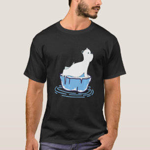 Camiseta Medición de la Mercadura del Oso Polar del Yoga