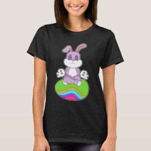 Camiseta Medición de óvulos de pascua de pascua en conejo