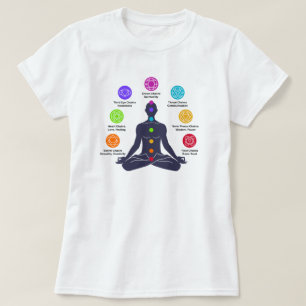 Camiseta Medición de yoga de siete chakras