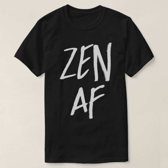 Camiseta Medición de yoga delgada de Zen AF (Diseño del anverso)