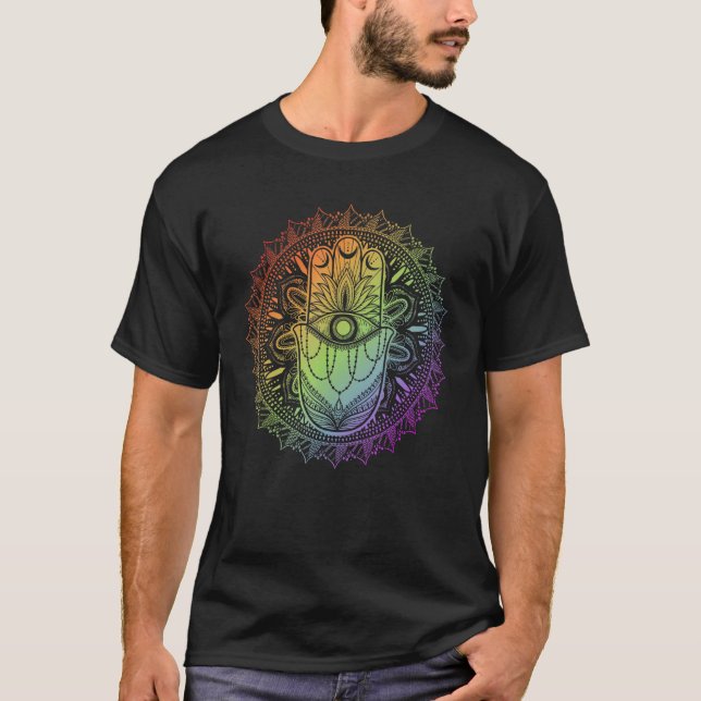 Camiseta Medición de yoga hindú de mandarala (Anverso)