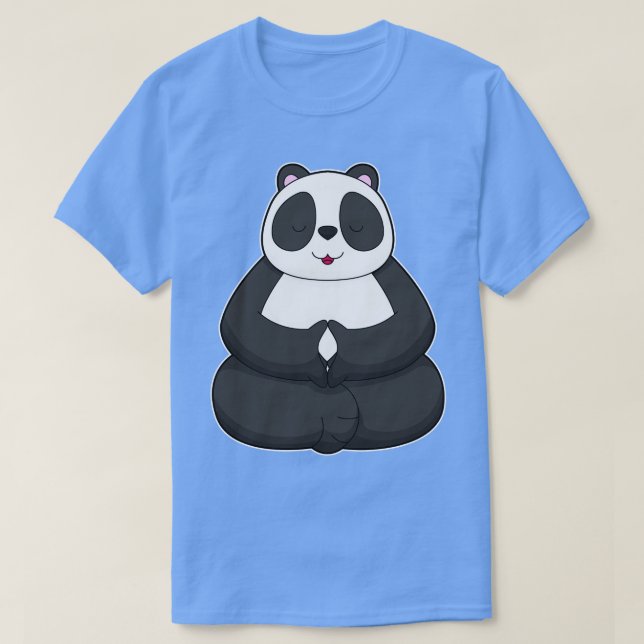 Camiseta Medición de Yoga Panda 1 (Diseño del anverso)