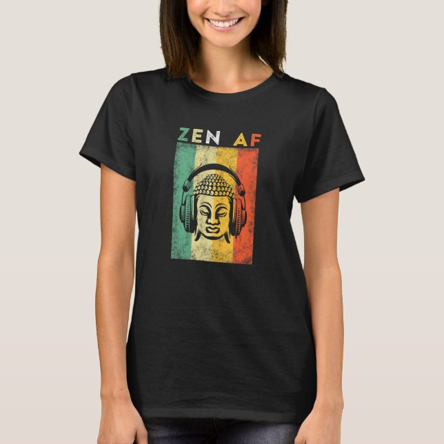 Camiseta Medición de Yoga Zen Af (Anverso)