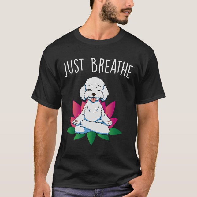 Camiseta Medición del perro del yoga (Anverso)