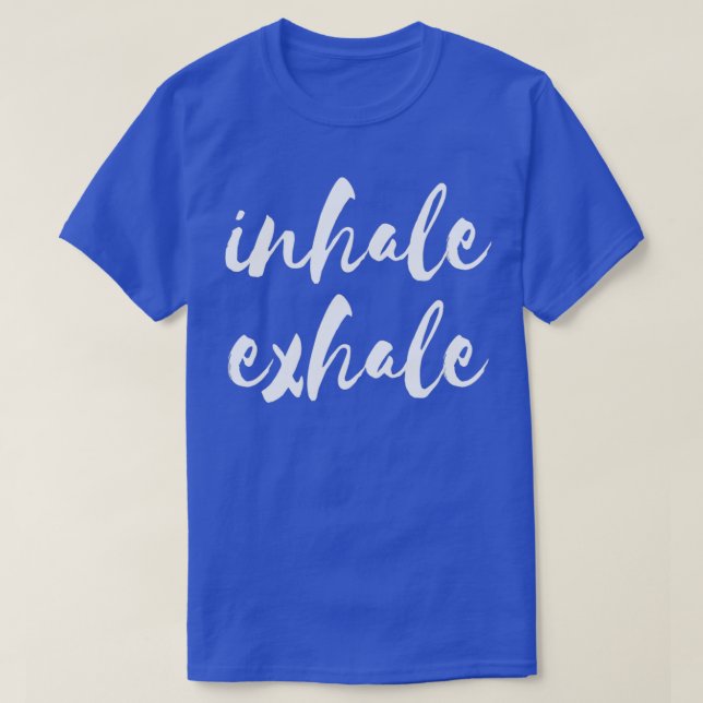 Camiseta Medición del yoga inhale (Diseño del anverso)