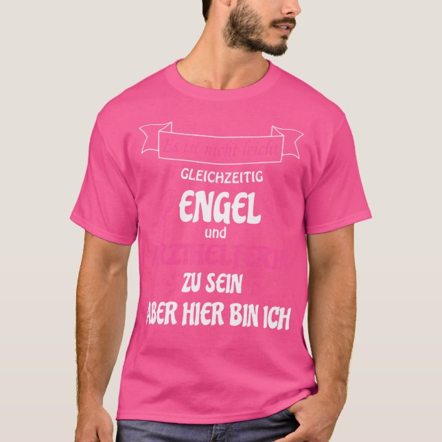 Camiseta Médico Ayuda Regalo Funny Profesión Como Angel Doc (Anverso)