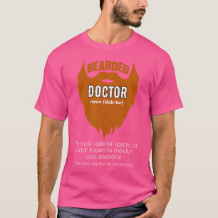 Camiseta Médico con barba masculino diseño de barba masculi