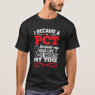 Camiseta Médico De Atención De Enfermeras Pct Me Convirtí E
