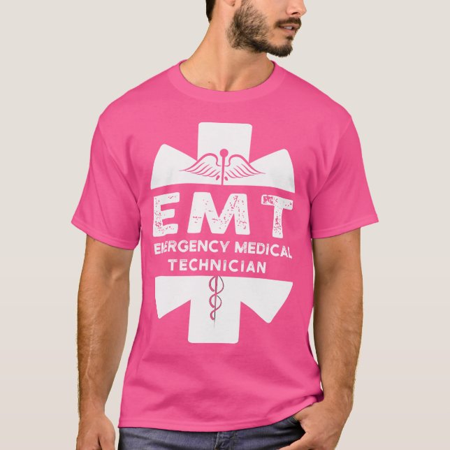 Camiseta Médico De Emt Team Emergency Medical Technier Ems  (Anverso)