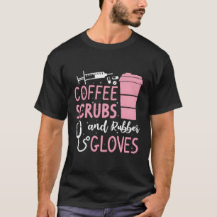 Camiseta Médico de Enfermería Médica De Café Y Guantes De G