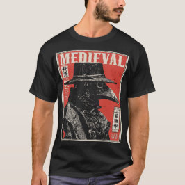 Camiseta Médico de la peste en rojo | Horror medieval gótic