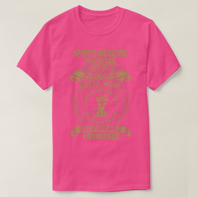 Camiseta Médico de Medicina Deportiva que hacemos regalo de (Diseño del anverso)