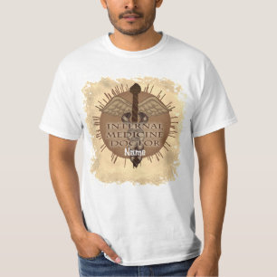Camiseta médico de medicina interna Caduceo