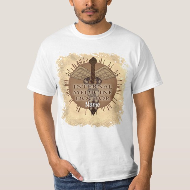 Camiseta médico de medicina interna Caduceo (Anverso)
