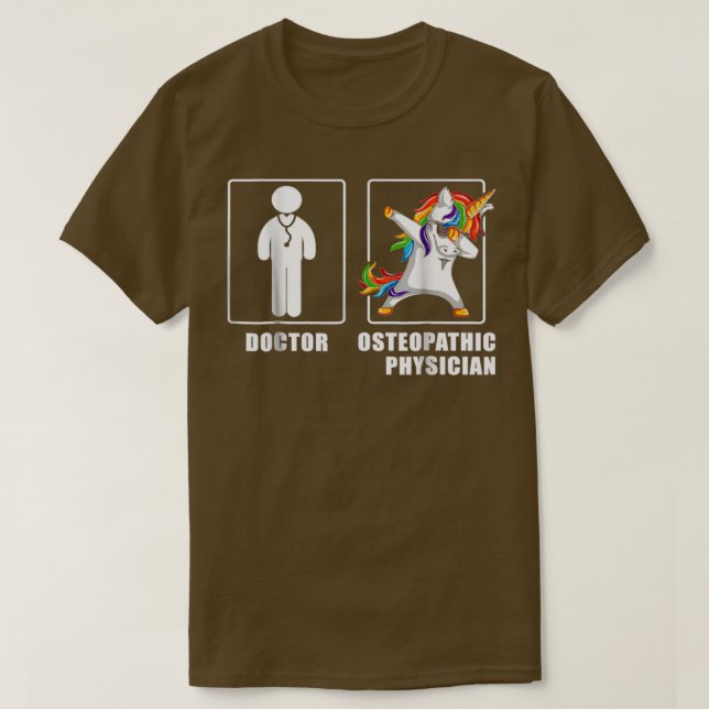 Camiseta Médico de Osteopatía de Guay Hombres Unicorn Graci (Diseño del anverso)