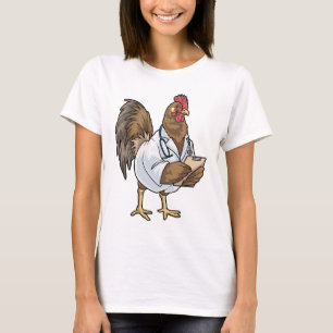 Camiseta Médico de pollo Stethoscope