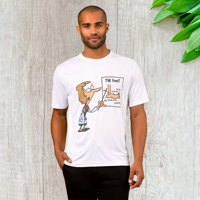 Camiseta Médico Divertido Enseñando Anatomía del Pie (Subido por el creador)