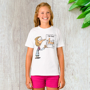 Camiseta Médico Divertido Enseñando Anatomía del Pie