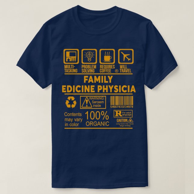 CAMISETA MÉDICO FAMILIAR DISEÑO DE NICE 2017 5 (Diseño del anverso)